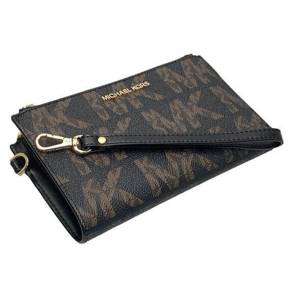 Michael Kors Lg Double Zip Wristlet - 35F1GTVW3R - Black Multi - Picture 3 of 6